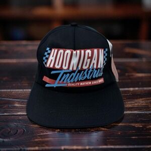 Hoonigan Industries Hat Snapback Quality Mayhem MMXI Black Racing Cap NWT